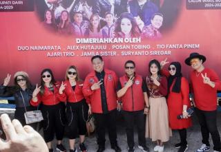 Paslon No Urut 2, Eddy-Depri Hadirkan Hiburan Rakyat di 15 Kecamatan Kabupaten Dairi