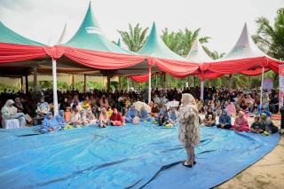 Warga Desa Muara Basung dan Semunai Antusias Hadiri Kampanye Calon Bupati Bengkalis Nomor Urut 1