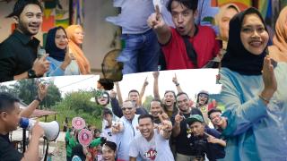 Calon Bupati Bengkalis Kasmarni Launching Video Lagu 1 Periode Lagi