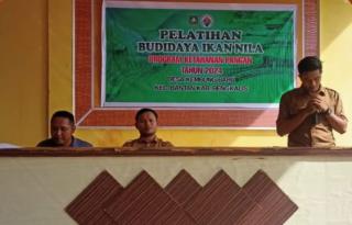Sesuai Asta Cita Presiden! Pemdes Kembung Baru gelar Pelatihan Budidaya Ikan Nila, Pj: Sekaligus Dukung Program Bermasa