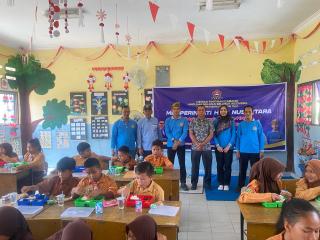 Penuhi Asupan Gizi Anak Nelayan, HNSI Pekanbaru Gelar Makan Siang Bergizi Gratis Plus Susu di SDN 016 Okura