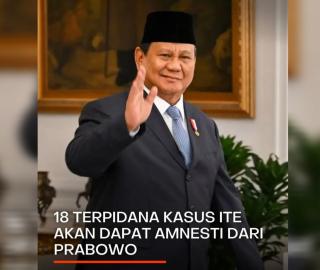 Pemerintah Usulkan 44.000 Narapidana Dapat Amnesti, Termasuk 18 Terpidana UU ITE