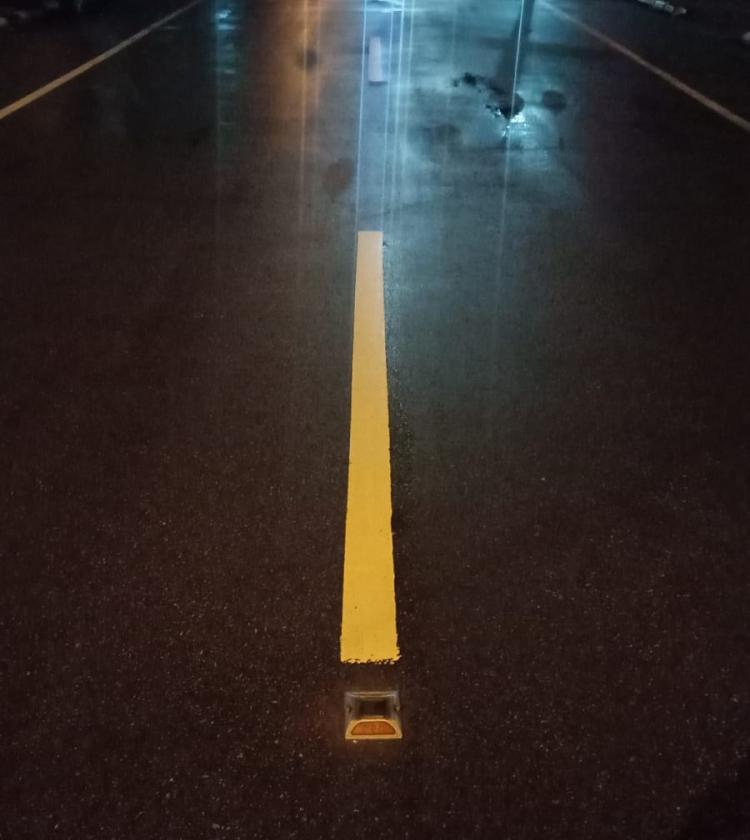 Atribut Marka Jalan Raya, Road Stud Pulau Bengkalis Sudah Tak Berfungsi