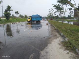 Jalan Sembilang Menuju Sudirman Banjir dan Berlubang, GMR: Harus Ada Solusi Pemerintah, PT PHR Harus Turut Bantu