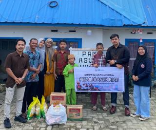 ISMEI Daerah Riau Salurkan Bantuan Sembako ke Panti Asuhan Hikmah dan Dibeberapa Titik Posko Banjir di Rumbai