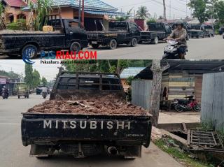 Diduga Capai Ratusan Kubik Tanah Galian C Tak Miliki Izin, APH Polres Bengkalis dan DLHK Diminta Tindak Tegas