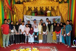 Bansos LAMR Kecamatan Bukit Batu Salurkan 40 Paket Sembako dan 20 Santunan Anak Yatim Piatu