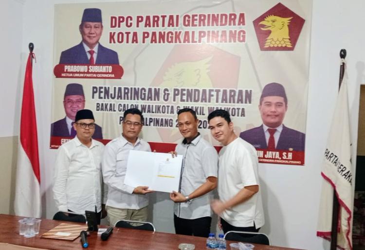 Gerindra Pangkalpinang Jadi Magnet Bacalon, Adhy Sarphio Siap Bertarung di Pilwako 2025
