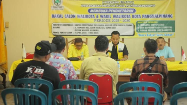 Aldi Taher Resmi Masuk Bursa Pilkada Pangkalpinang, Tantang Politisi Mapan Lewat Jalur Golkar