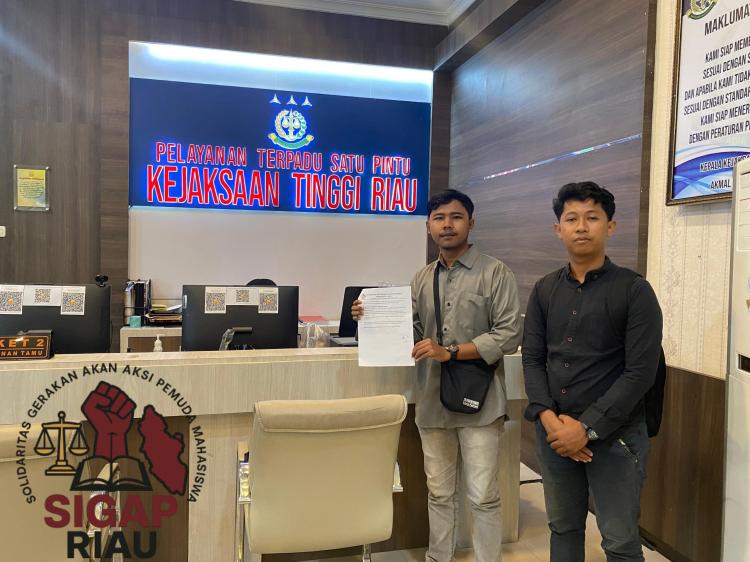 Dugaan Korupsi Beruntun Miliaran Rupiah, SIGAP Resmi Laporkan Bupati Inhil Terpilih 