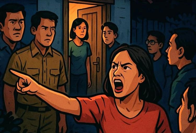 Drama Rumah Tangga Pegawai Pemkot Pecah di Gang Salak, Warga Jadi Saksi