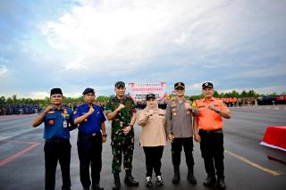 Bupati Kasmarni Ikuti Apel Siaga Karhutla Tahun 2025 Usai Tanam 10.000 Pohon