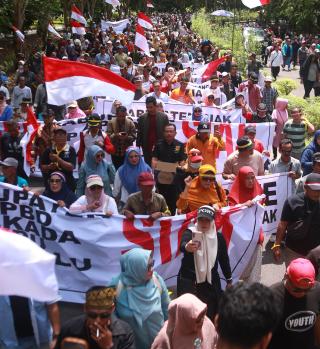 Masyarakat Siak Gelar Aksi Tolak PSU Jilid Dua, Desak Pelantikan Bupati Terpilih