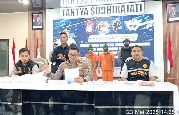 Polres Bengkalis Berhasil Ungkap Peredaran Narkotika Jenis Heroin Dangan Nilai 7 Miliar Lebih