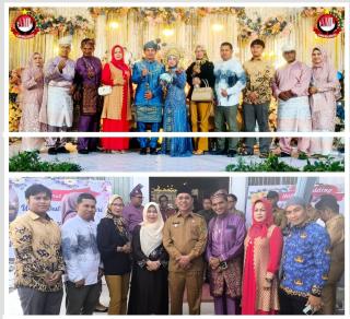Hadiri Resepsi Pernikahan Putri Tercinta Dr Trio Beni Putra Kadiskominfotik Inhil dan Penasehat DPP AMI