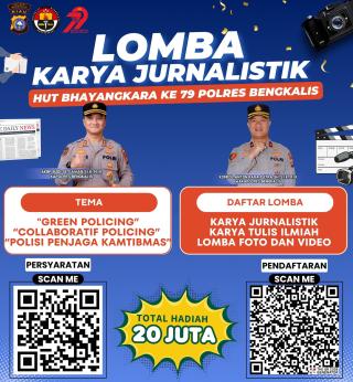 Polres Bengkalis Perpanjang Lomba Jurnalistik dan Kreatif Sambut HUT Bhayangkara ke-79