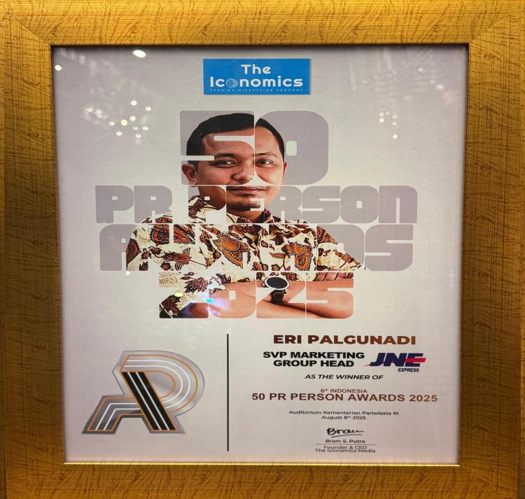 JNE Raih Dua Penghargaan Bergengsi di Indonesia Public Relations Summit 2025