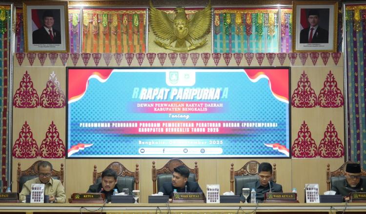 DPRD Bengkalis Tetapkan Perubahan Propemperda 2025