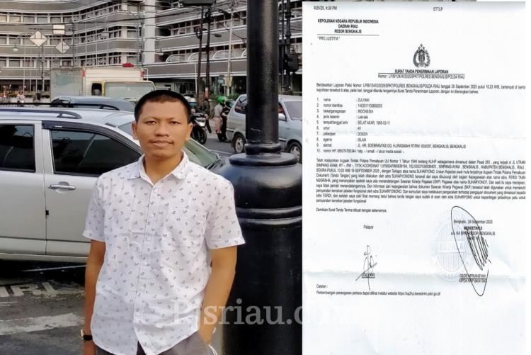 Ketua Jurusan Kemaritiman Polbeng Laporkan Dosen S Dugaan Pemalsuan Dokumen SKP