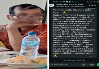 Camat Tolak Tanda Tangan, Ketua BPD Kusau Makmur Terseret Dugaan Kolusi PT ATS
