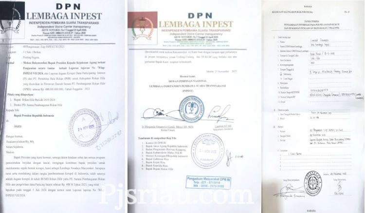 Penyidikan PI Rohil Mandek, INPEST Desak Presiden dan Baswas Kejagung Turun Tangan
