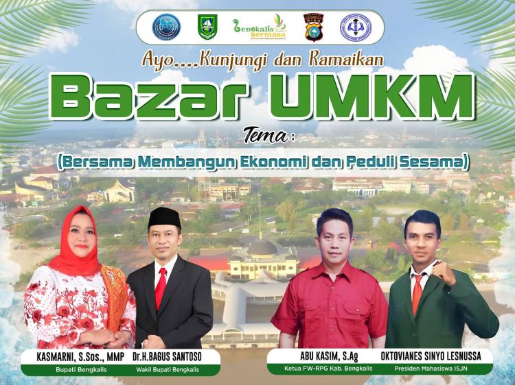 Bengkalis Menyala; Bazar UMKM FW-RPG & ISNJ Hadirkan Ruang Ekonomi yang Menghangatkan
