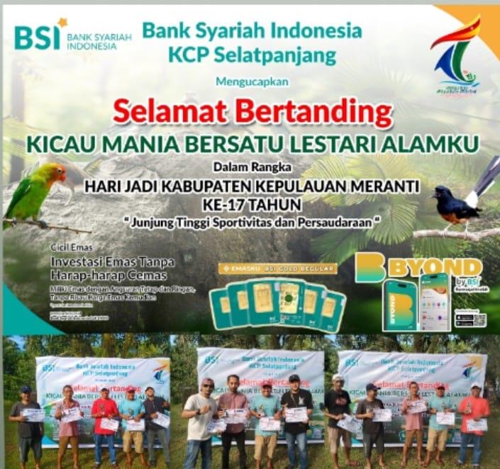 Semangat HUT ke-17 Meranti, ALKIM Gelar Lomba Burung Berkicau Berstandar Profesional