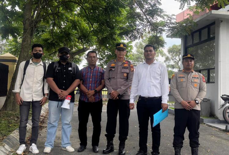 Aksi Mahasiswa Guncang Polda Riau, Dugaan Penimbunan Solar Subsidi di Rohul Disorot Tajam