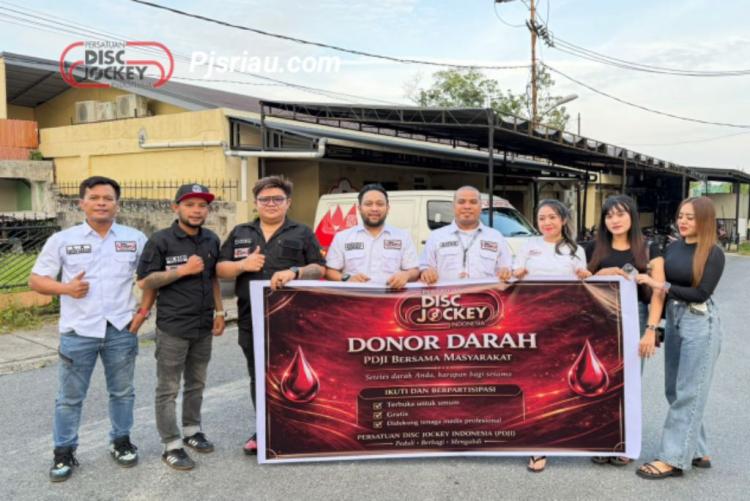 Donor Darah PDJI Riau Bersama PMI, Aksi Nyata Komunitas Hiburan untuk Kemanusiaan