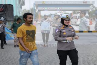 Kampanye Keselamatan Satlantas Bengkalis Sasar Pengguna Jalan di Tol Pinggir