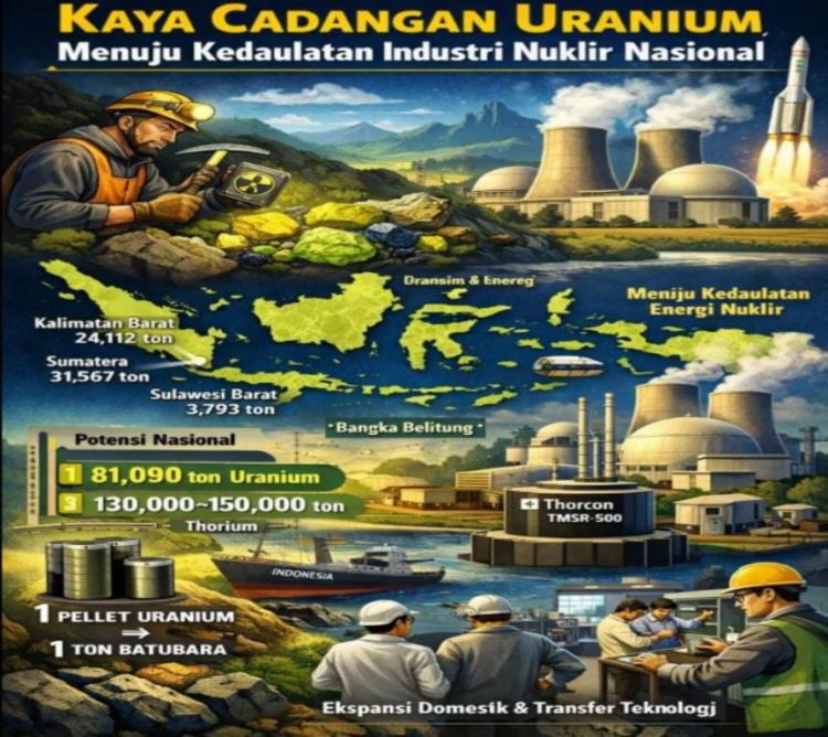 Potensi Uranium Terpetakan, Kini Saatnya Indonesia Melangkah ke Industri Nuklir Berdaulat