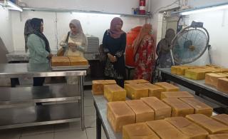 Dinkes Bengkalis Bersama Puskesmas Bengkalis Gelar IKL di Pabrik Roti
