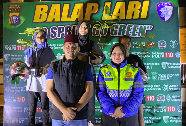 Usai Tarawih, Jalan Pertanian Berubah Arah: Polres Bengkalis Ubah Balap Liar Jadi Lintasan Prestasi