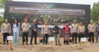 Langkah Nyata Kapolda Riau: Penanaman Geronggang di Pulau Rupat Dapat Apresiasi