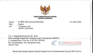 Tindaklanjut Laporan INPEST: Dugaan Tanpa RUPS, KPK Awasi Kasus Dana Rp551 M di Rokan Hilir