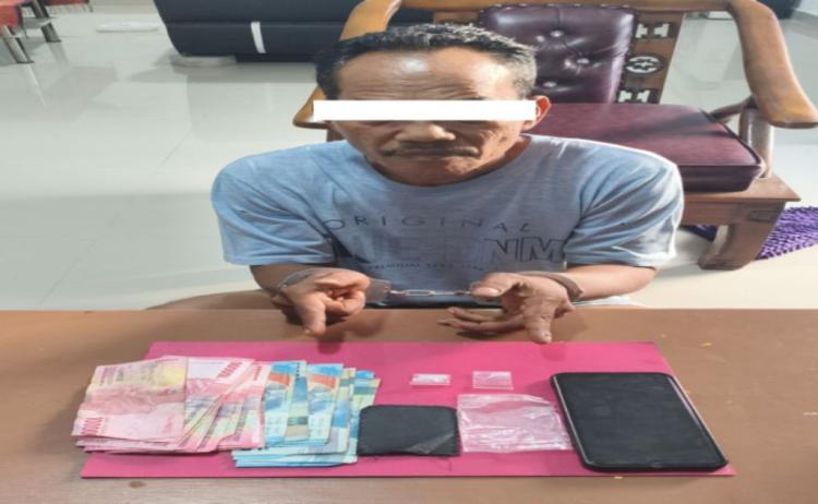Pengedar Sabu 58 Tahun Ditangkap Polisi di Kawasan Asrama Tribrata Mandau