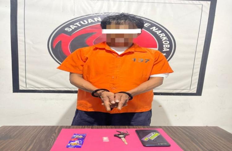 Sabu Disamarkan dalam Bungkus Permen, Pengedar Berinisial H Terjaring Operasi di Bengkalis