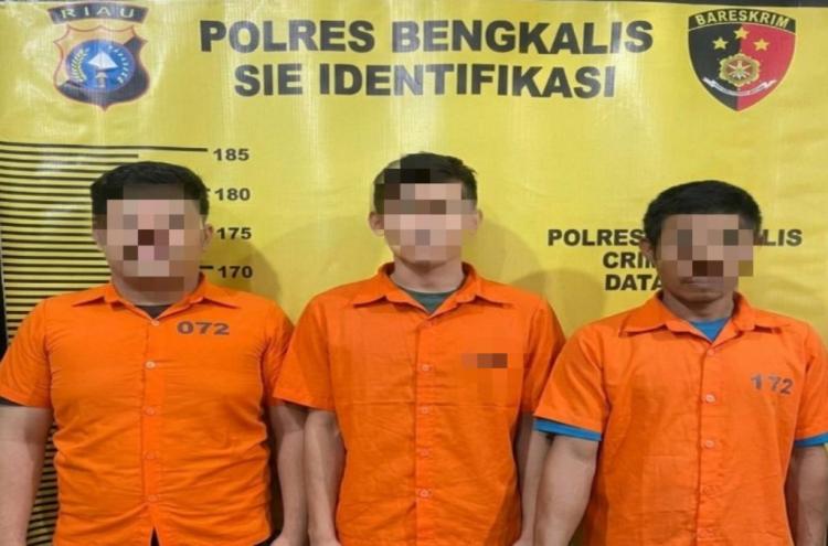 Tiga Pengguna Termasuk Kakak Beradik Positif Sabu Diamankan Polres Bengkalis