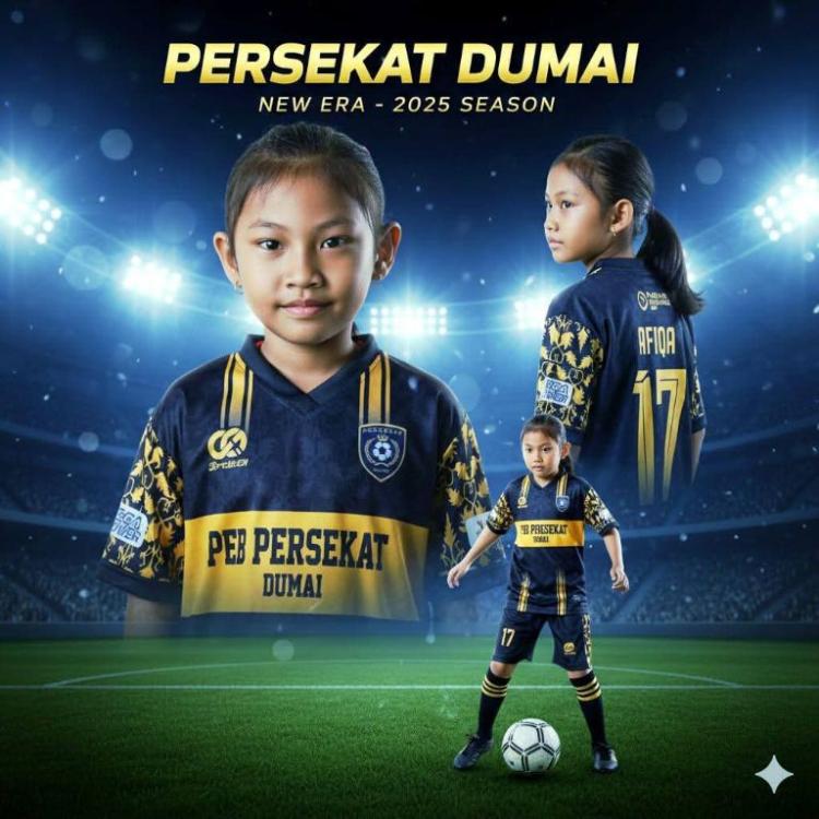 Langkah Gadis Kecil dari Dumai Menembus Batas di Lapangan Hijau Persekat