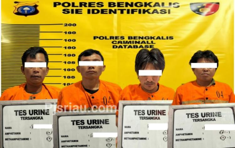 Satresnarkoba Bongkar Jaringan Sabu, Empat Pelaku Diamankan di Bathin Solapan
