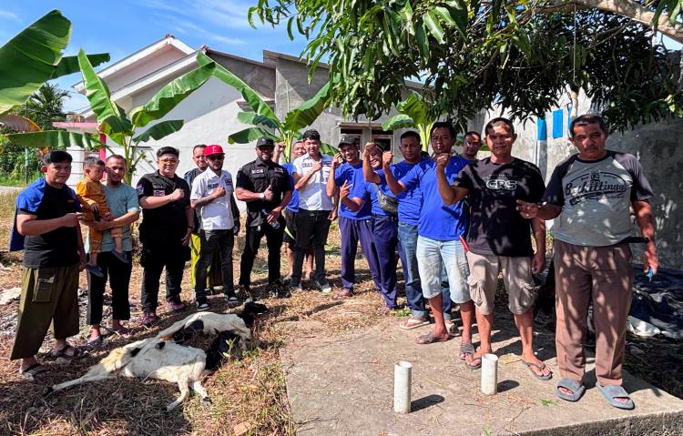 PDJI Riau Salurkan Daging Kurban ke 110 KK di Kubang Lewat Program Tepat Sasaran