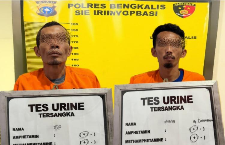 Laporan ke Call Center 110 Berbuah Penangkapan, Dua Pengguna Sabu Diamankan di Mandau