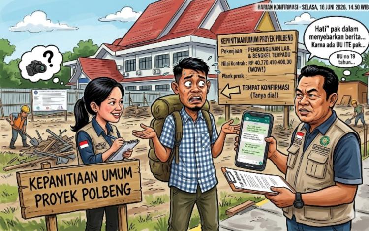 Pernyataan Oknum Lapangan Proyek Polbeng Disorot, Dinilai Keliru Pahami Fungsi LSM dan Pers