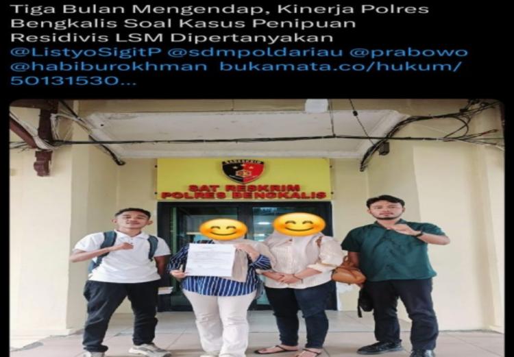 Polres Bengkalis Respons Sorotan Publik Soal Kasus Dugaan Penipuan