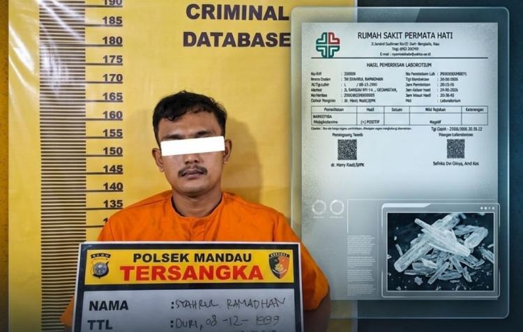 Penyalahgunaan Narkotika Jenis Sabu Terungkap, Polsek Mandau Amankan Pria di Bathin Solapan