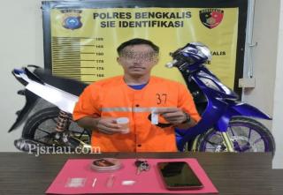 Diduga Edarkan Sabu, Security Dinas Perpustakaan Ditangkap Polres Bengkalis 