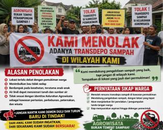 Warga Agrowisata Tolak Transdepo Sampah, Khawatir Lingkungan dan Kesehatan Terancam