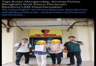 Polres Bengkalis Respons Sorotan Publik Soal Kasus Dugaan Penipuan