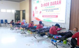 Donor Darah Polres Bengkalis Jadi Aksi Nyata Hari Bhayangkara ke-80, Bantu Penuhi Stok