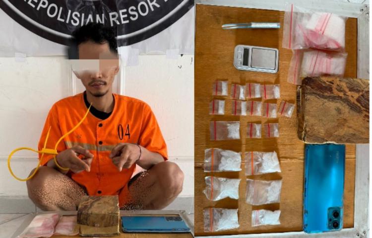 Pengedar Sabu Duri Dibekuk Satresnarkoba Polres Bengkalis, Sabu 25,28 Gram Diamankan